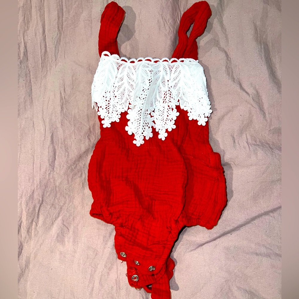 Newborn photo outfit (Red)